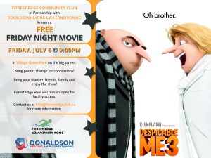Free Friday Night Movie poster for Despicable me 3