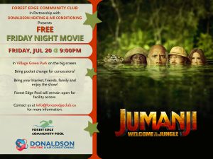 Free Friday Night Movie poster for Jumanji