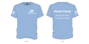 Swim Team tshirt design with pool logo and century 21 logo
